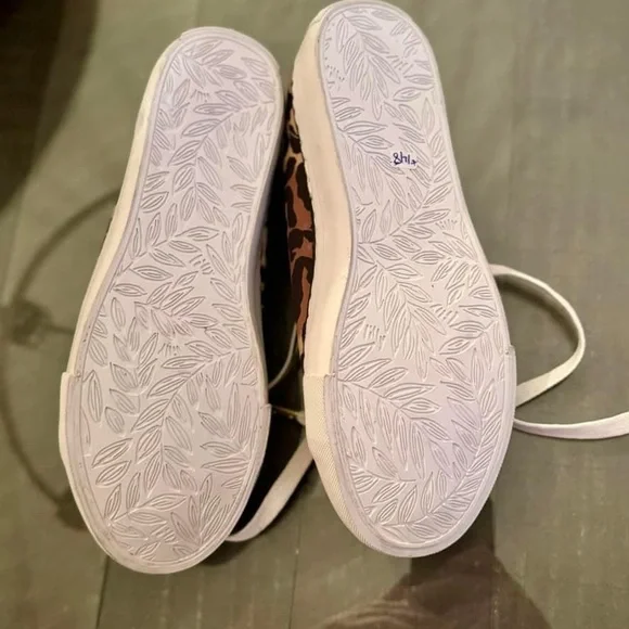 Lilly Pulitzer Lux Hallie Leopard Animal Print Metallic Sneakers Women 6 - Picture 3 of 4